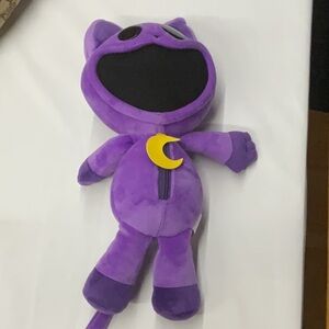 Purple Plush Toy with Moon Accent